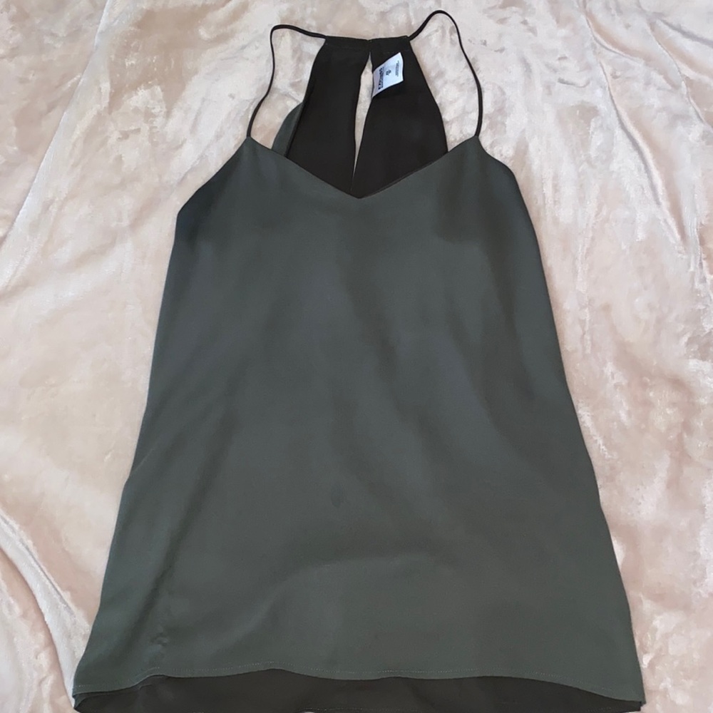 Express Olive Green Tank Top